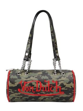 Von Dutch Camo Barrel Bag